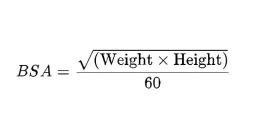 BSA Calculator Formula